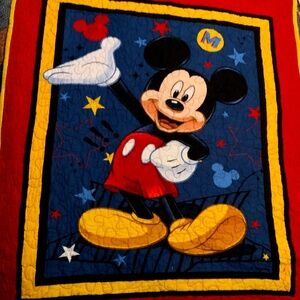 Handmade new Mickey Mouse quilt/throw/wall hanging